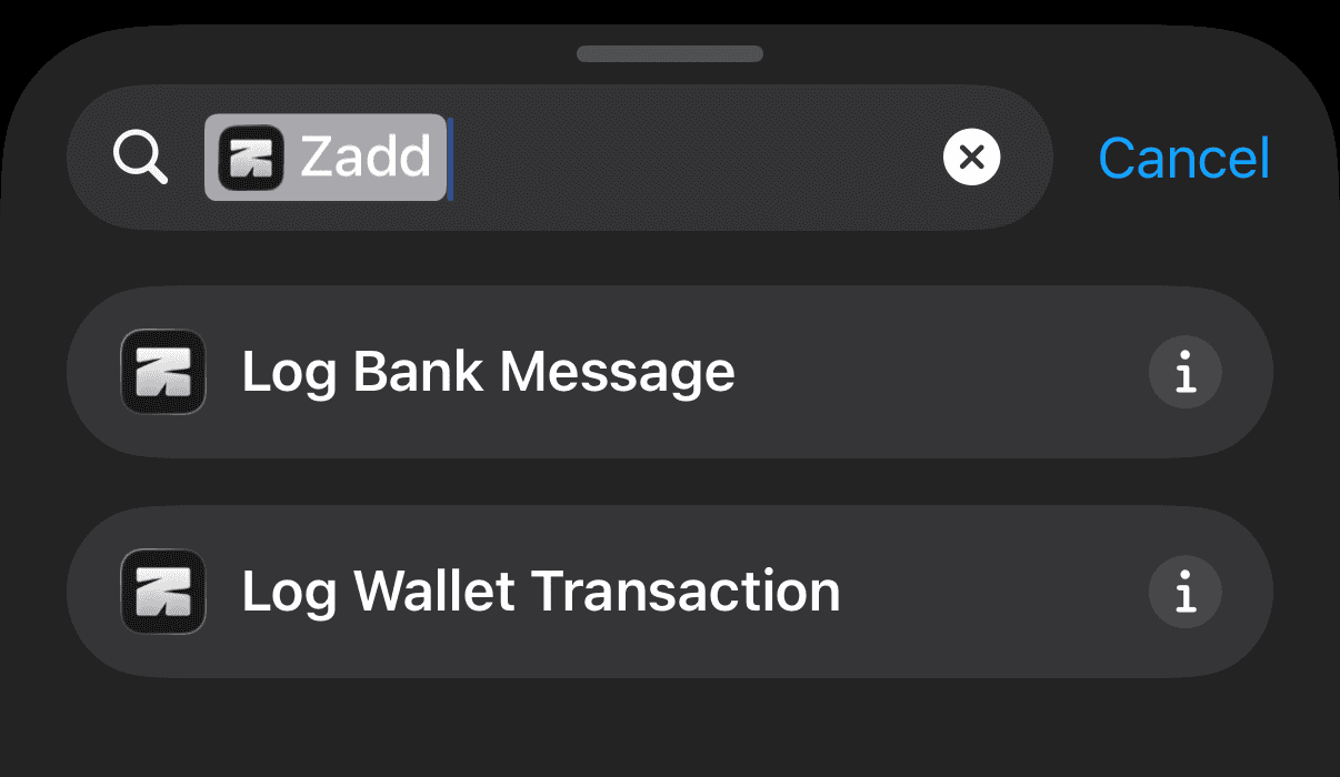 Zadd's two actions with Log Bank Message first